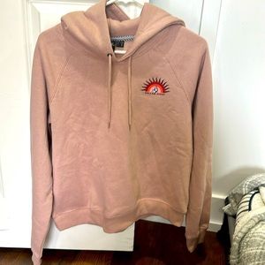 Girls Large Mauve Volcom Hoodie